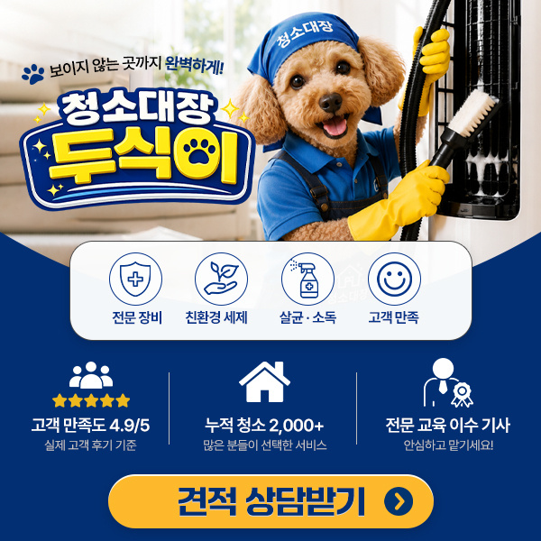 청소대장 두식이 로고